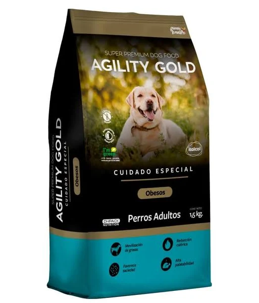 AGILITY GOLD OBESOS (1.5 kg)