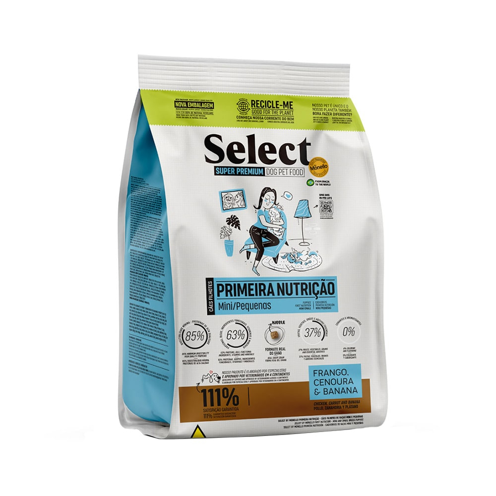 SELECT SUPER PREMIUM PERRO CACHORRO PRIMERA NURICION RAZAS PEQUEÑAS