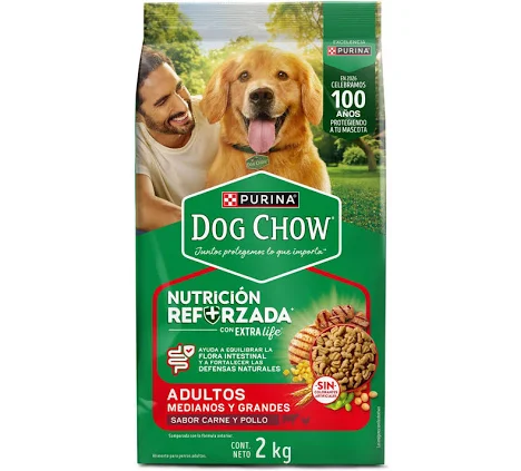 DOG CHOW SALUD VISIBLE ADULTOS MEDIANOS Y GRANDES (2 kg)