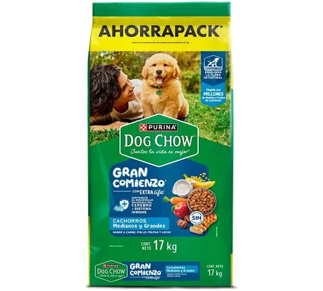 DOG CHOW SALUD VISIBLE CACHORRO MEDIANOS Y GRANDES (2 kg)