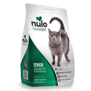 NULO CAT FS GRAIN FREE SENIOR ALASKA POLLOCK, PATO Y BATATA (5 lb)