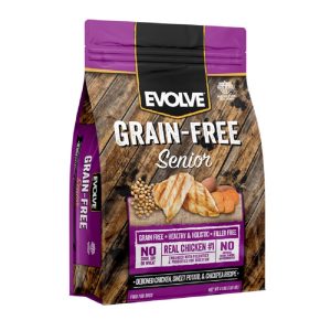 EVOLVE DOG GRAIN FREE SENIOR CHICKEN (4 lb)