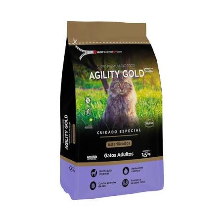 AGILITY GOLD GATOS ESTERILIZADOS (1.5 kg)